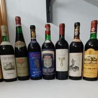 Set bottiglie di vino da collezione
