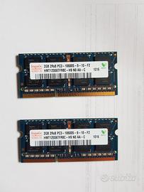 DDR3 SDRAM ram 2GB + 2GB