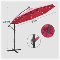Ombrellone 350cm NUOVO rosso