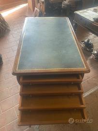 Tavolo fine 800' con cassetti per disegni