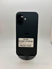 iPhone 16 128GB nero usato garanzia 