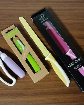 Coltelli e forbice Kreativa Color Collection
