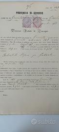 manoscritto originale antica Valtellina 1850