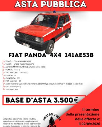 ASTA PUBBLICA FIAT PANDA 4X4 141AE53B