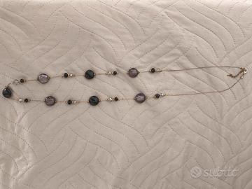 collana lunga con pietre