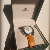 orologio pelle acciaio Lorenz