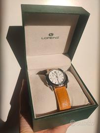 orologio pelle acciaio Lorenz