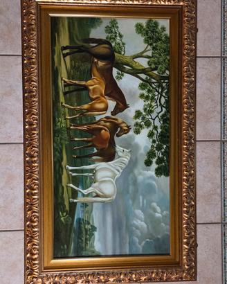 Quadro Cavalli 50x100 Fausto Ranieri 