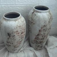 Coppia Vasi Decorativi Effetto Pietra – Stile Mode