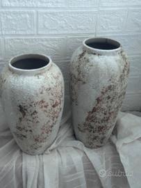 Coppia Vasi Decorativi Effetto Pietra – Stile Mode