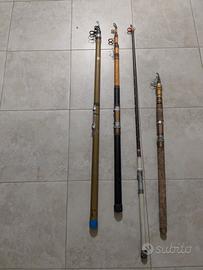 Canne da pesca vintage 