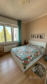 Struttura letto matrimoniale bianco IKEA