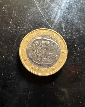 Moneta 1€ gufo 2002