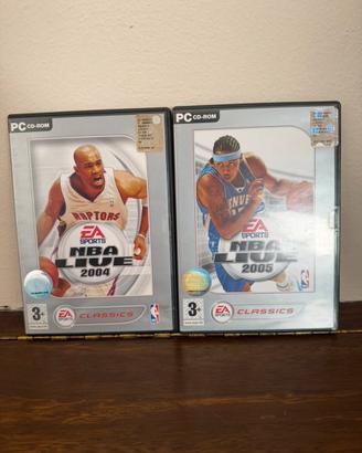 Lotto 2 giochi PC NBA Live 2004 e 2005