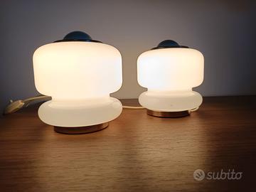 Coppia Lampade Space Age Vintage