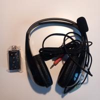 Cuffie ewent cablate ufficio/gaming