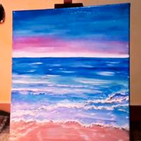 tela in acrilico 40x30 mare