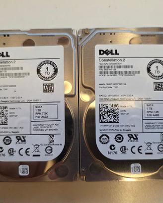 2x HDD 2,5 DELL Constellation 2 1TB SATA