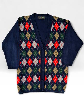 Cardigan Vintage Multicolor Manica a 3/4  Taglia M