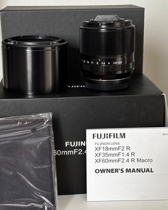 Fujifilm XF 60mm f/2.4 R Macro con scatola