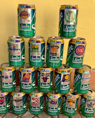 Lattine SPRITE da Collezione NBA  ‘90 NO cocacola