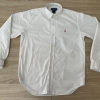 Ralph Lauren Camicia bianca pony multicolor