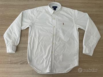 Ralph Lauren Camicia bianca pony multicolor