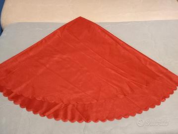 tovaglia per tavolo  rotondo  rossa natalizia 