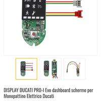 dashboard originale per  monopattino ducati pro