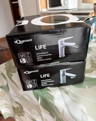 2 miscelatori / rubinetti mod.infinity Aquasanit