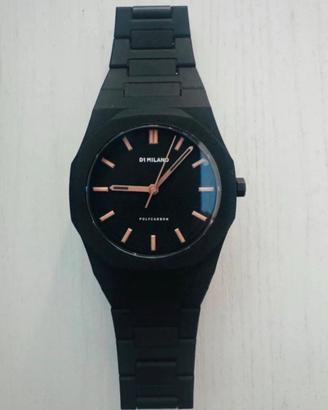 orologio d1 milano polycarbon nero con scatola