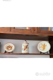 Set  decorativo in ceramica, Dipinto a Mano