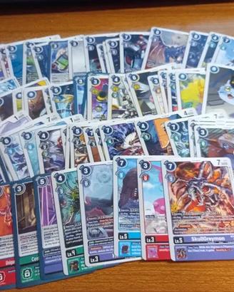 Lotto 64 diverse carte Digimon BT24 Time Stranger