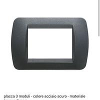 Placca Livinglight 3 moduli. L4803PA