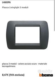 Placca Livinglight 3 moduli. L4803PA