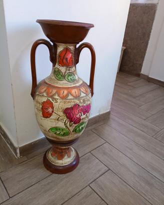 vaso grande da terra vintage Vietri anni 70
