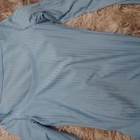 vestito lungo azzurro chiaro