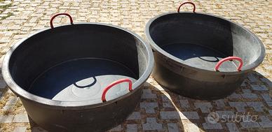 CONTENITORI IN RAME E PLASTICA PER TRAVASARE