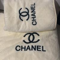 Set asciugamano e telo bagno CHANEL in due pezzi