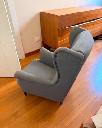 Poltroncina IKEA STRANDMON bambini - grigia