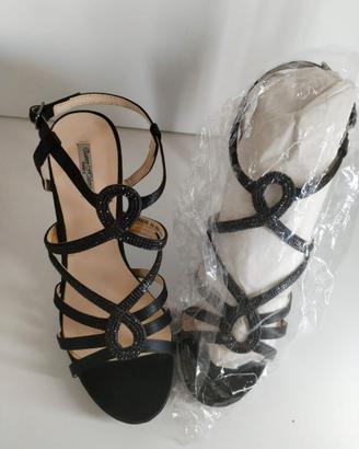 Queen helena-Sandali eleganti neri con Numero 36