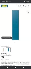ante Ikea Flisberget Blu per armadio pax 