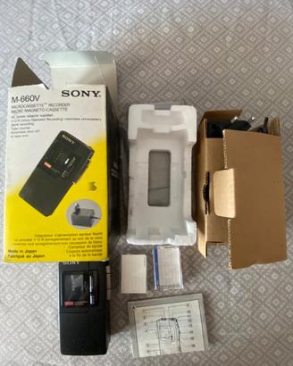 Sony M-660V portable cassette recorder