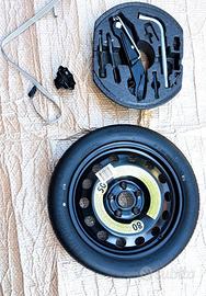 ruotino 125/70 r16 vw audi crick e chiave