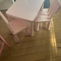 Tavolino bimbi con sedie