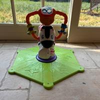 Gioco cavallino zebrato cavalcabile