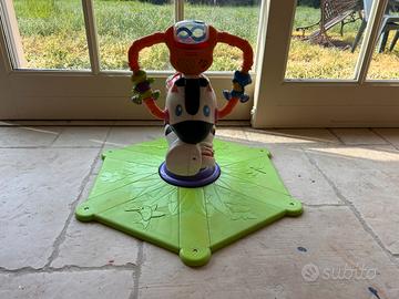 Gioco cavallino zebrato cavalcabile