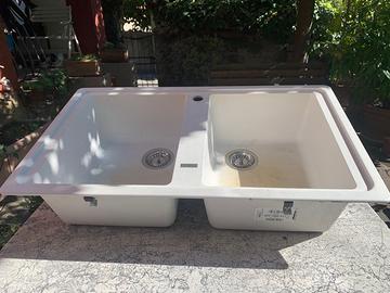 Lavello FRANKE in resina Fraganite bianco