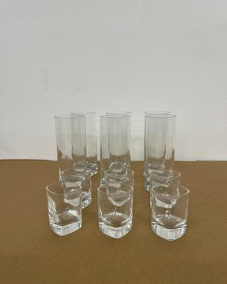 Set 12 bicchieri cristallo vintage