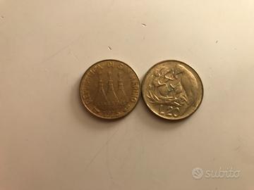 20 lire San Marino 1975 L'amore per il genere uman